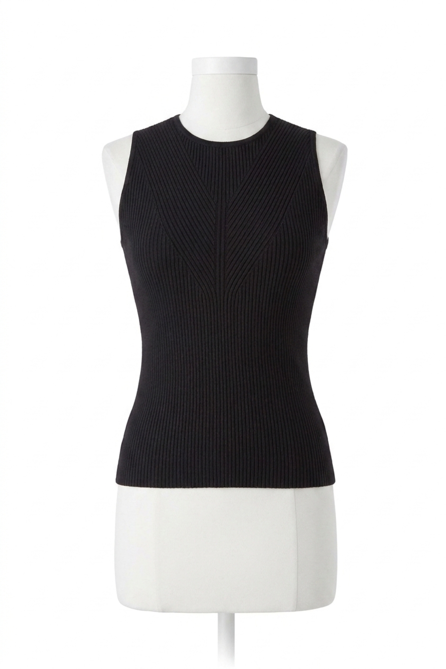 NEW LYSSE allegra ribbed knit tank in black